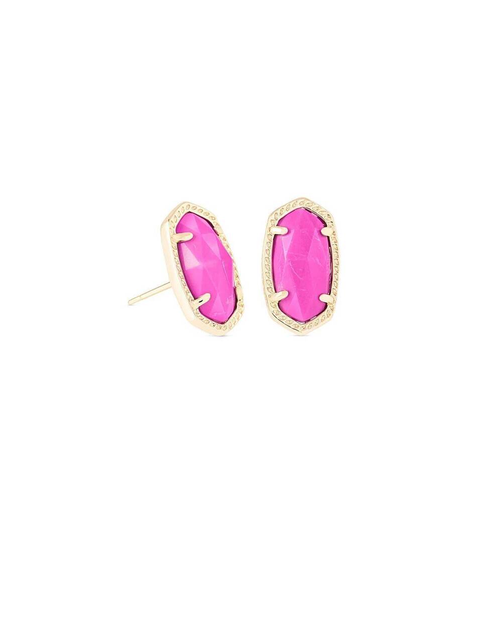 NEW KENDRA SCOTT women's ellie earring in gold magenta
